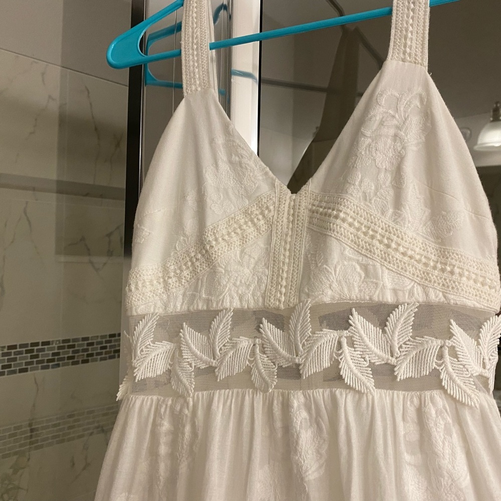 XS dress with sheer hints.